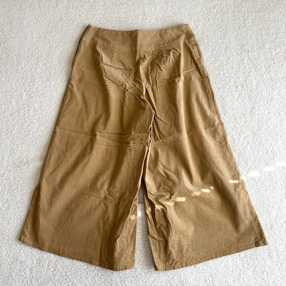 Vintage Tan Corduroy Cropped Flare Pants - Picture 3 of 11